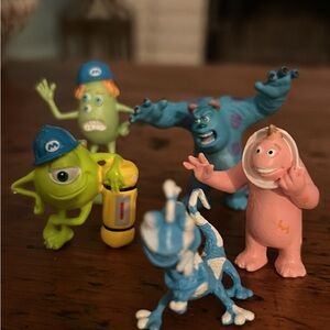 Monsters inc Action Figure Playset - Blue, Green, Pink